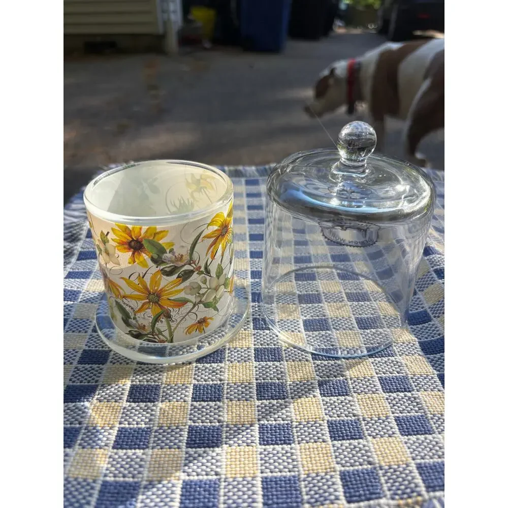 Stonewall Kitchen Butter Bell Jar Michel Designs Floral Country Farmhouse